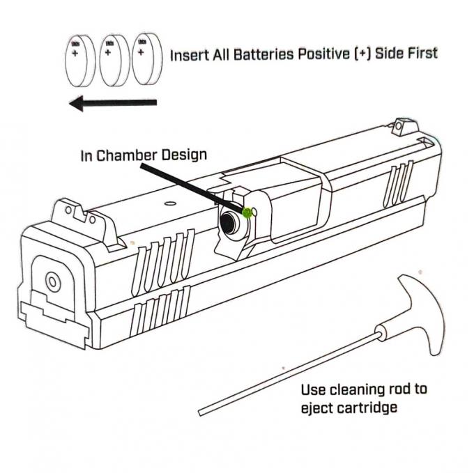 20 Gauge Dry Fire Laser Training Cartridge Bọc vàng 20GA viên đạn với laser đỏ hoặc IR cho vũ khí bắn súng và thực hành săn bắn chính xác 3