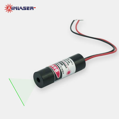 520nm 30mW Diode Laser Modules Optical Glass Lens Green Line Laser Pointer