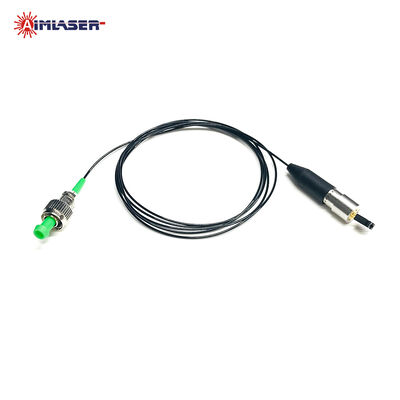 Module diode laser sợi đồng trục đơn mode 50mW xanh 520nm với lõi sợi 3.5µm