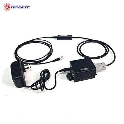 Module diode laser sợi quang đa chế độ 375nm 100mW với lõi sợi 105µm, điều chế TTL và núm điều chỉnh công suất