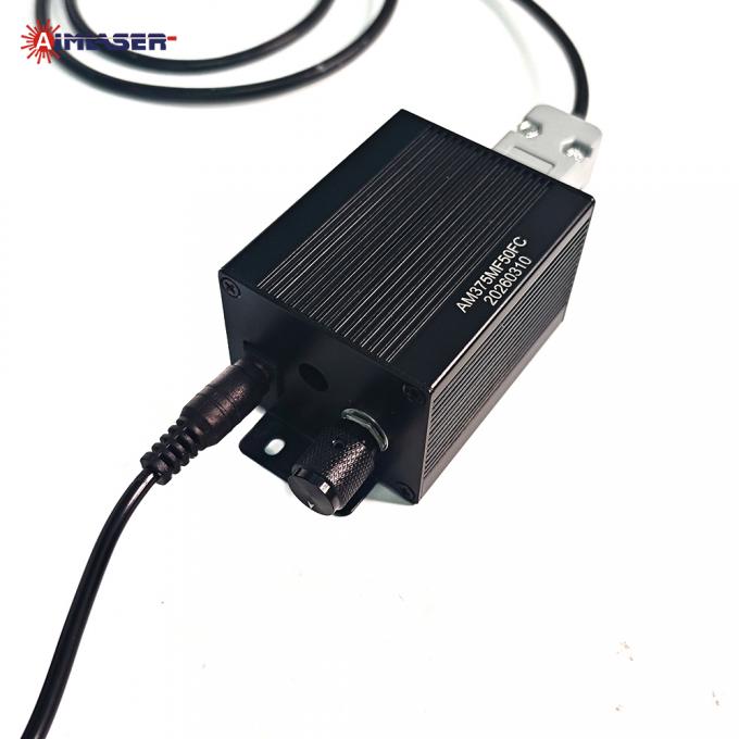 375nm 100mW Multimode Fiber-Pigtailed Laser Diode Module with 105µm Fiber Core, TTL Modulation and Adjustable Power Knob